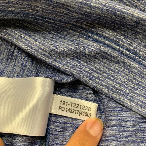 Tommy Bahama Sweatshirt Mens L Large Harbor Blue White Tidal Tech IslandZone - Picture 6 of 10